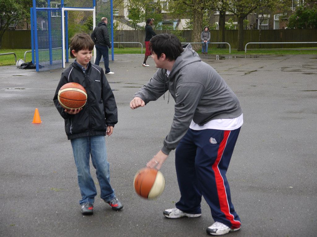 A football session in the park at Oliver Tambo Recreation Ground